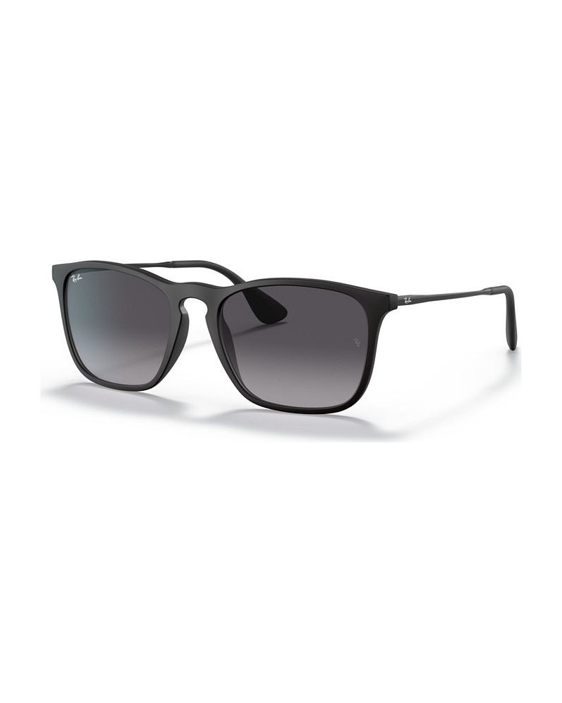 Unisex Low Bridge Fit Sunglasses RB4187F CHRIS 54 Black $32.55 Unisex