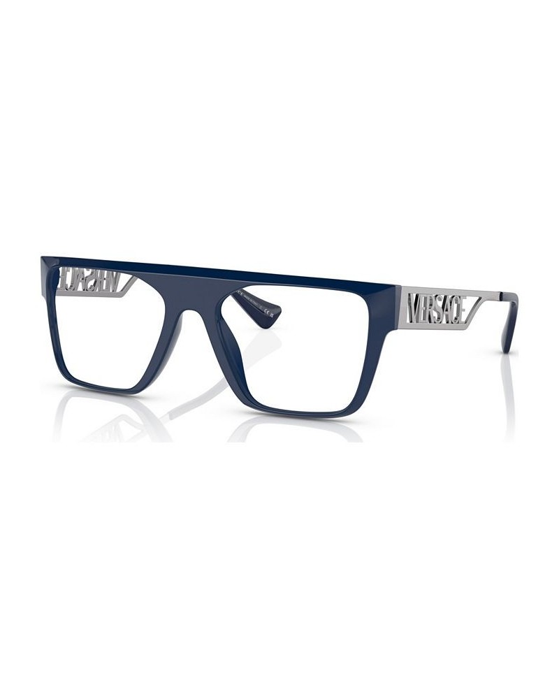 Men's Rectangle Eyeglasses VE3326U53-X Blue $45.28 Mens