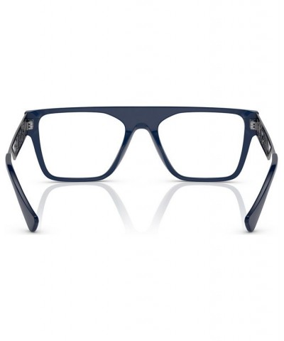 Men's Rectangle Eyeglasses VE3326U53-X Blue $45.28 Mens