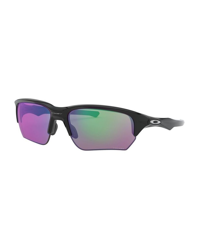 Men's Low Bridge Fit Sunglasses OO9372 Flak Beta 65 Black $50.10 Mens