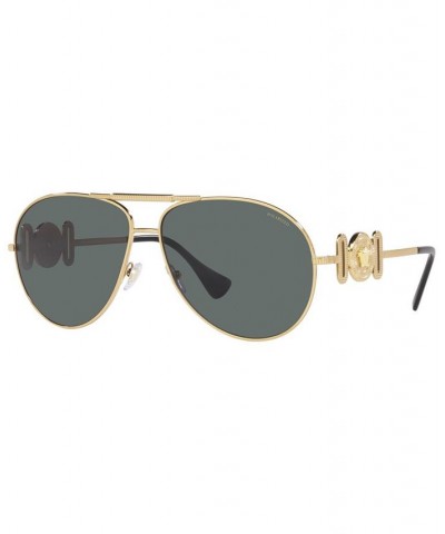 Unisex Polarized Sunglasses VE2249 65 Gold-Tone $86.90 Unisex