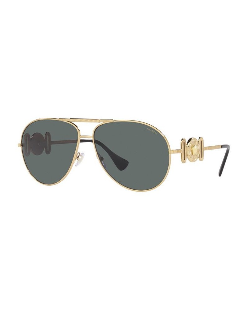 Unisex Polarized Sunglasses VE2249 65 Gold-Tone $86.90 Unisex