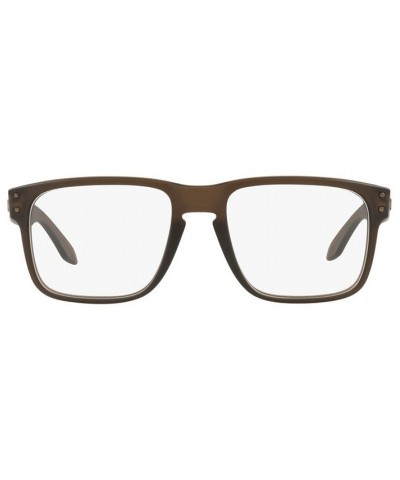 OX8156 Men's Square Eyeglasses Satin Brown Smoke $45.60 Mens