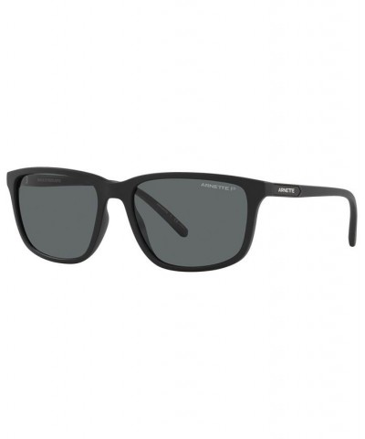 Unisex Polarized Sunglasses AN4288 Pirx 58 Matte Black $28.00 Unisex