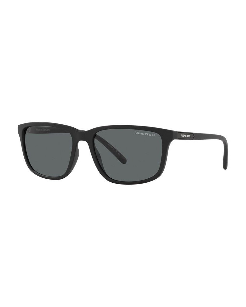 Unisex Polarized Sunglasses AN4288 Pirx 58 Matte Black $28.00 Unisex