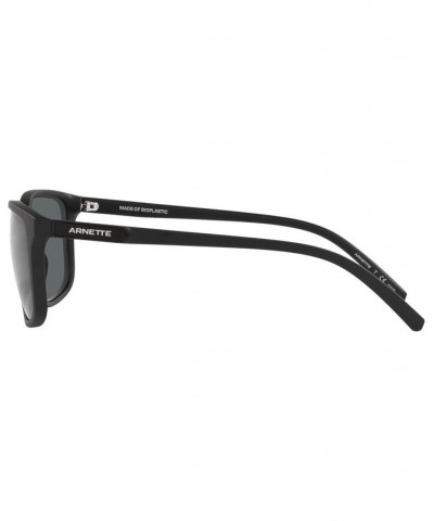 Unisex Polarized Sunglasses AN4288 Pirx 58 Matte Black $28.00 Unisex