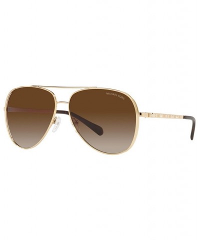 Women's Sunglasses MK1101B 60 Light Gold-Tone $18.30 Womens