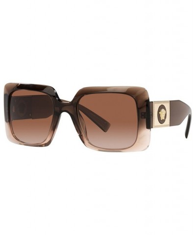 Women's Sunglasses VE4405 54 Transparent Brown Gradient $37.70 Womens