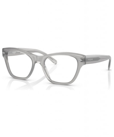 Women's Cat Eye Eyeglasses VO544652-O Gray $23.76 Womens