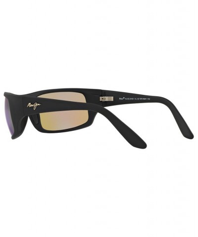 Peahi Polarized Sunglasses 202 Blue Hawaii Collection BLACK MATTE/BLUE MIRROR POLAR $47.43 Unisex