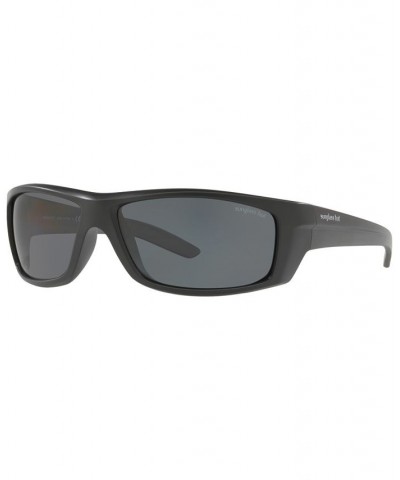 Polarized Sunglasses HU2007 63 MATTE BLACK/GREY POLAR $24.99 Unisex