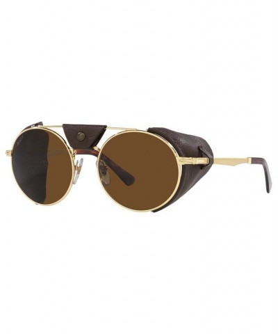 Unisex Polarized Sunglasses PO2496SZ 52 Silver-Tone $100.59 Unisex