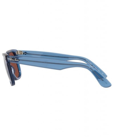 Unisex Sunglasses RB2140 WAYFARER 50 Transparent Blue $41.52 Unisex