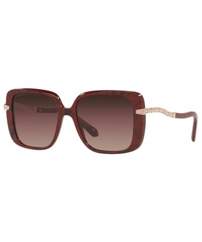 Women's Sunglasses BV8237B 55 Marble Cherry $112.47 Womens