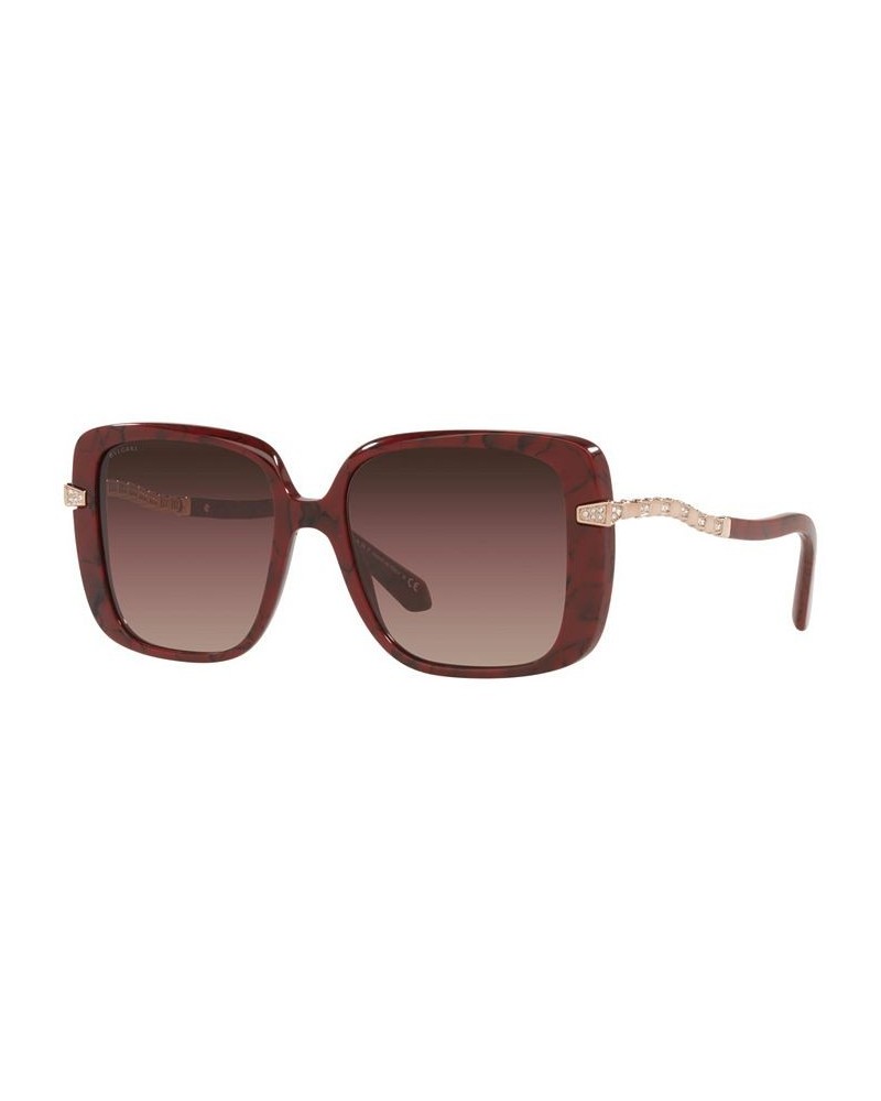 Women's Sunglasses BV8237B 55 Marble Cherry $112.47 Womens