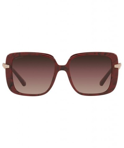 Women's Sunglasses BV8237B 55 Marble Cherry $112.47 Womens