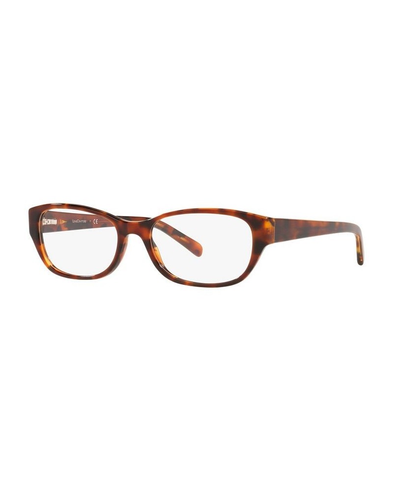 EC2005 Women's Rectangle Eyeglasses Top Havana on Azure $24.70 Womens