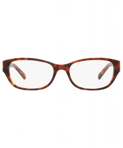 EC2005 Women's Rectangle Eyeglasses Top Havana on Azure $24.70 Womens