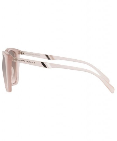 Women's Sunglasses AX4116SU 53 Shiny Opaline Pink $14.76 Womens