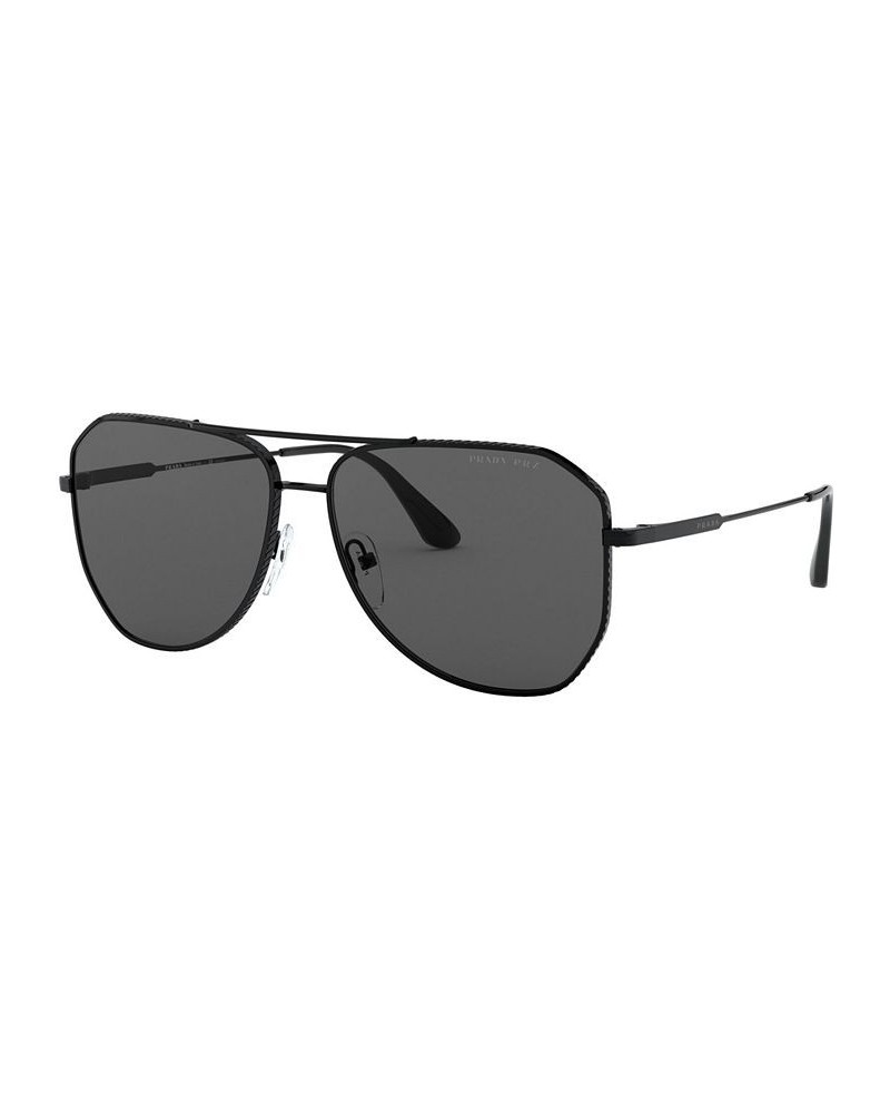 Polarized Sunglasses 0PR 63XS BLACK/POLAR GREY $109.25 Unisex