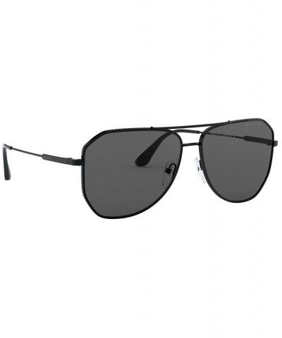 Polarized Sunglasses 0PR 63XS BLACK/POLAR GREY $109.25 Unisex