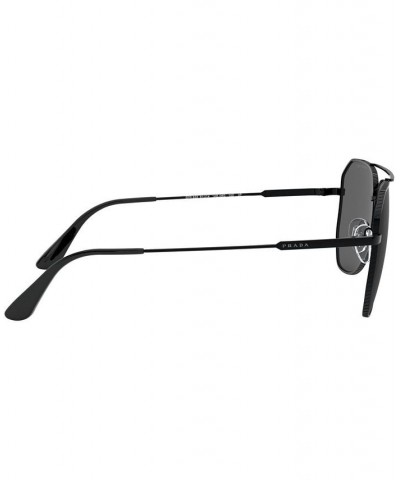 Polarized Sunglasses 0PR 63XS BLACK/POLAR GREY $109.25 Unisex