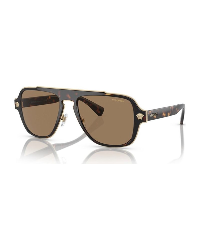 Men's Polarized Sunglasses VE2199 Havana $51.38 Mens