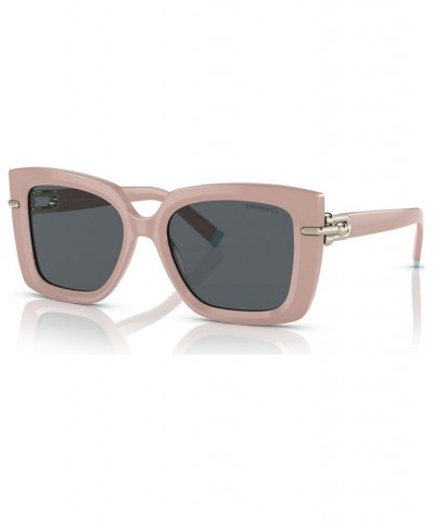 Women's Low Bridge Fit Sunglasses TF4199F53-X Antique Pink $61.80 Womens