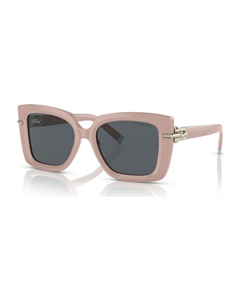 Women's Low Bridge Fit Sunglasses TF4199F53-X Antique Pink $61.80 Womens