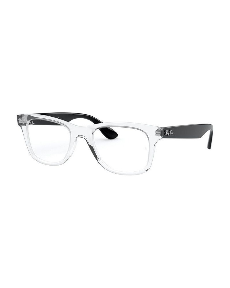 RX4640V Unisex Square Eyeglasses Transparent $44.82 Unisex