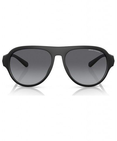 Men's Polarized Sunglasses AX4126SU58-YP Matte Black $29.58 Mens