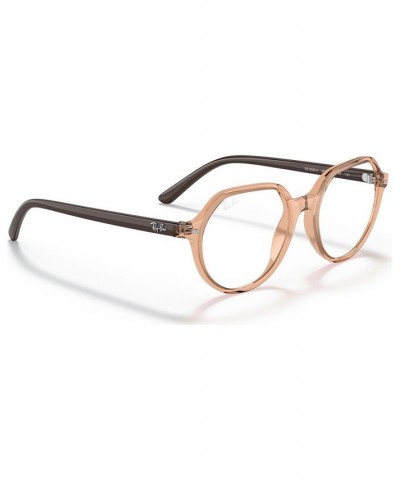RB9095V Thalia Optics Unisex Square Eyeglasses Transparent Pink $17.16 Unisex