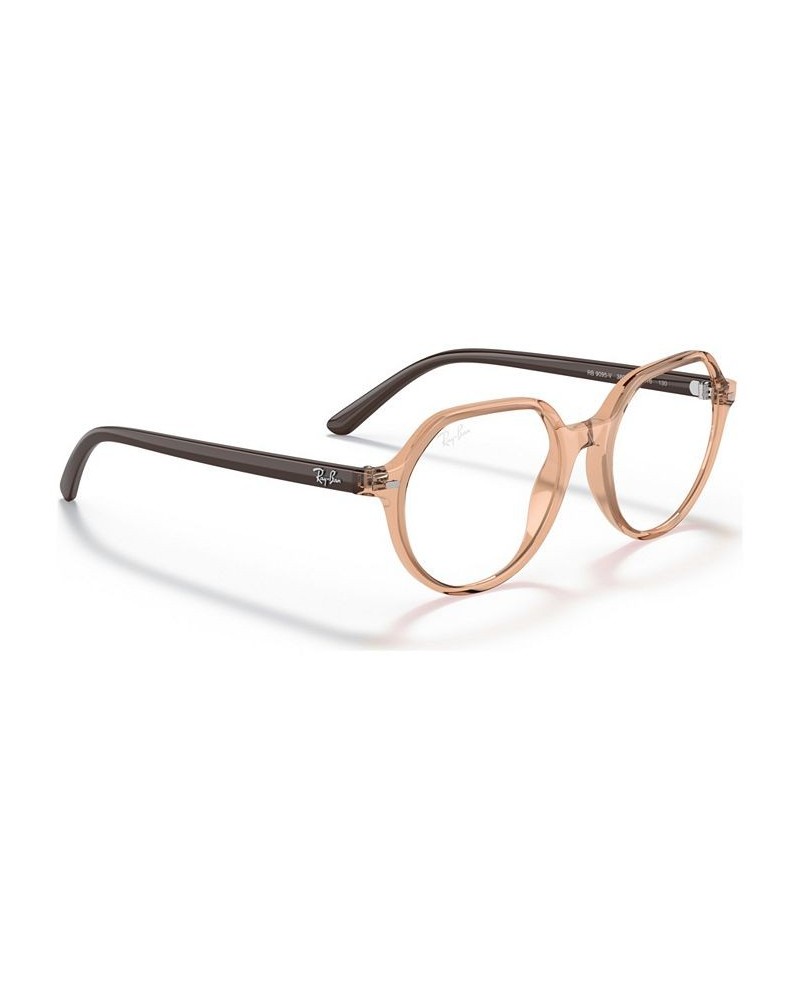 RB9095V Thalia Optics Unisex Square Eyeglasses Transparent Pink $17.16 Unisex