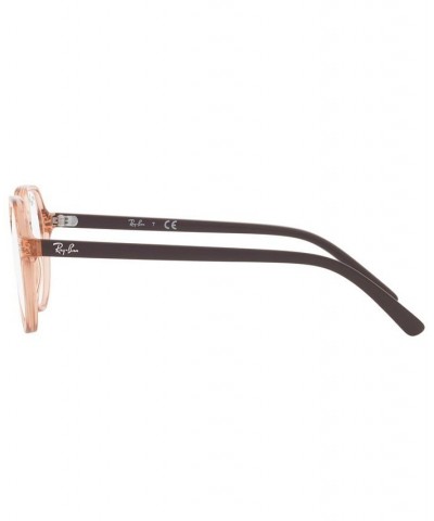 RB9095V Thalia Optics Unisex Square Eyeglasses Transparent Pink $17.16 Unisex