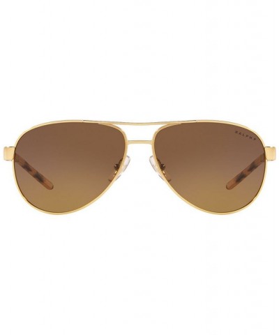 Ralph Polarized Sunglasses RA4004 59 GOLD/POLAR YELLOW GRADIENT BROWN $23.00 Unisex