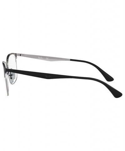 RX6421 Unisex Rectangle Eyeglasses Gray Silver $23.27 Unisex