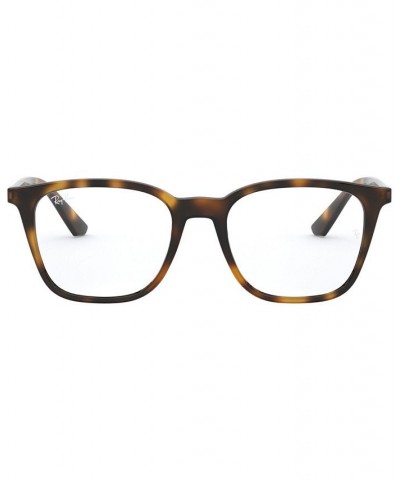 RX7177 Unisex Square Eyeglasses Havana $21.56 Unisex