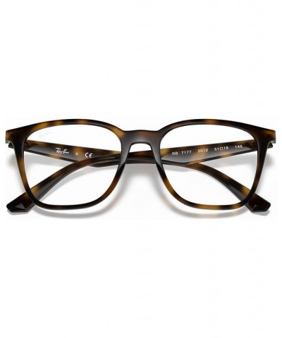 RX7177 Unisex Square Eyeglasses Havana $21.56 Unisex