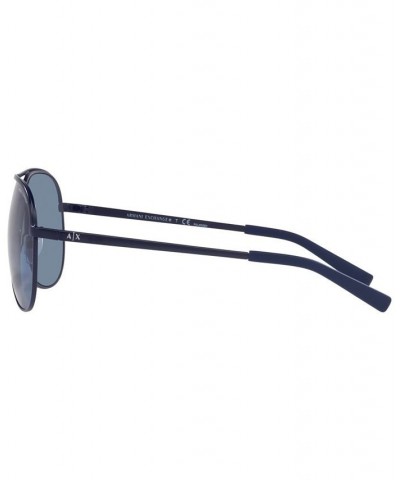 Unisex Polarized Sunglasses AX2002 61 Matte Blue $11.10 Unisex