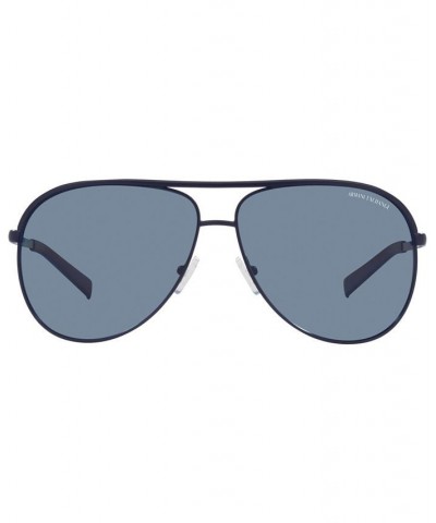 Unisex Polarized Sunglasses AX2002 61 Matte Blue $11.10 Unisex