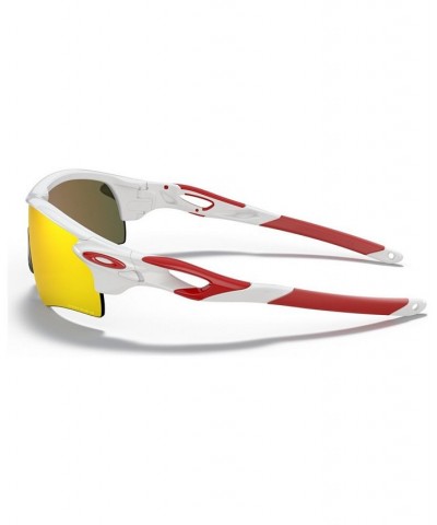 Men's Low Bridge Fit Sunglasses OO9206 RadarLock Path 38 White 2 $46.83 Mens