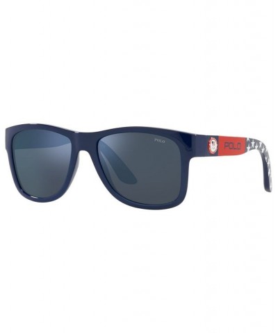 Men's Sunglasses PH4162 54 Shiny Navy Blue $23.10 Mens