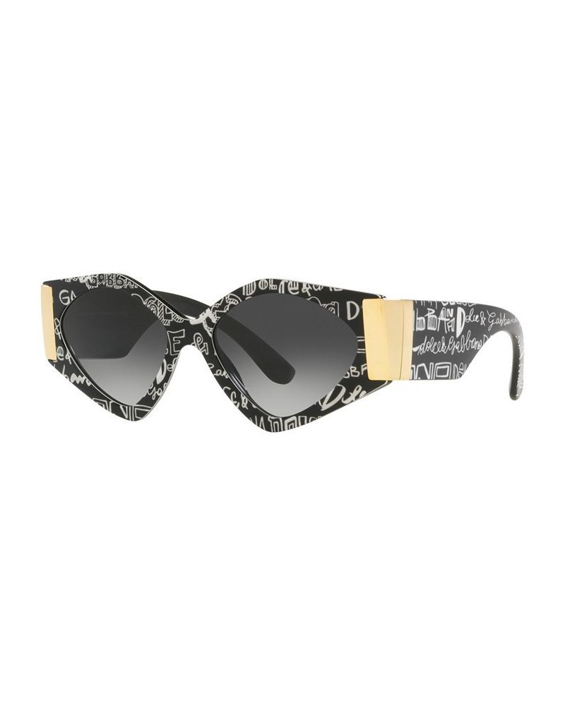 Women's Sunglasses DG4396 55 Black Graffiti $120.06 Womens