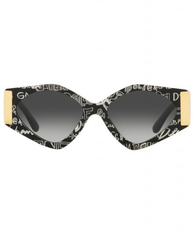 Women's Sunglasses DG4396 55 Black Graffiti $120.06 Womens