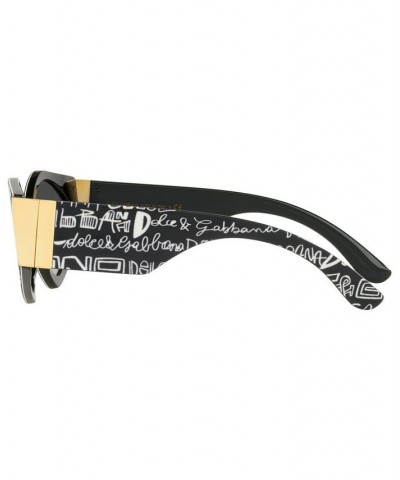 Women's Sunglasses DG4396 55 Black Graffiti $120.06 Womens