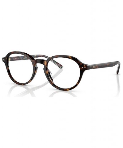 Men's Oval Eyeglasses PH2251U50-O Shiny Dark Havana $28.00 Mens