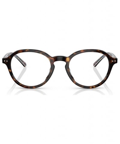 Men's Oval Eyeglasses PH2251U50-O Shiny Dark Havana $28.00 Mens