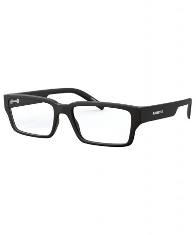 AN7181 Unisex Rectangle Eyeglasses Black $21.96 Unisex