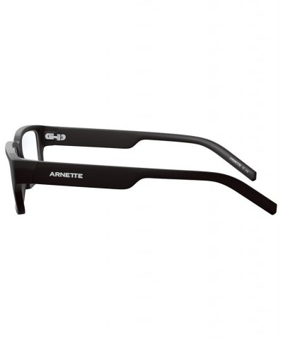 AN7181 Unisex Rectangle Eyeglasses Black $21.96 Unisex