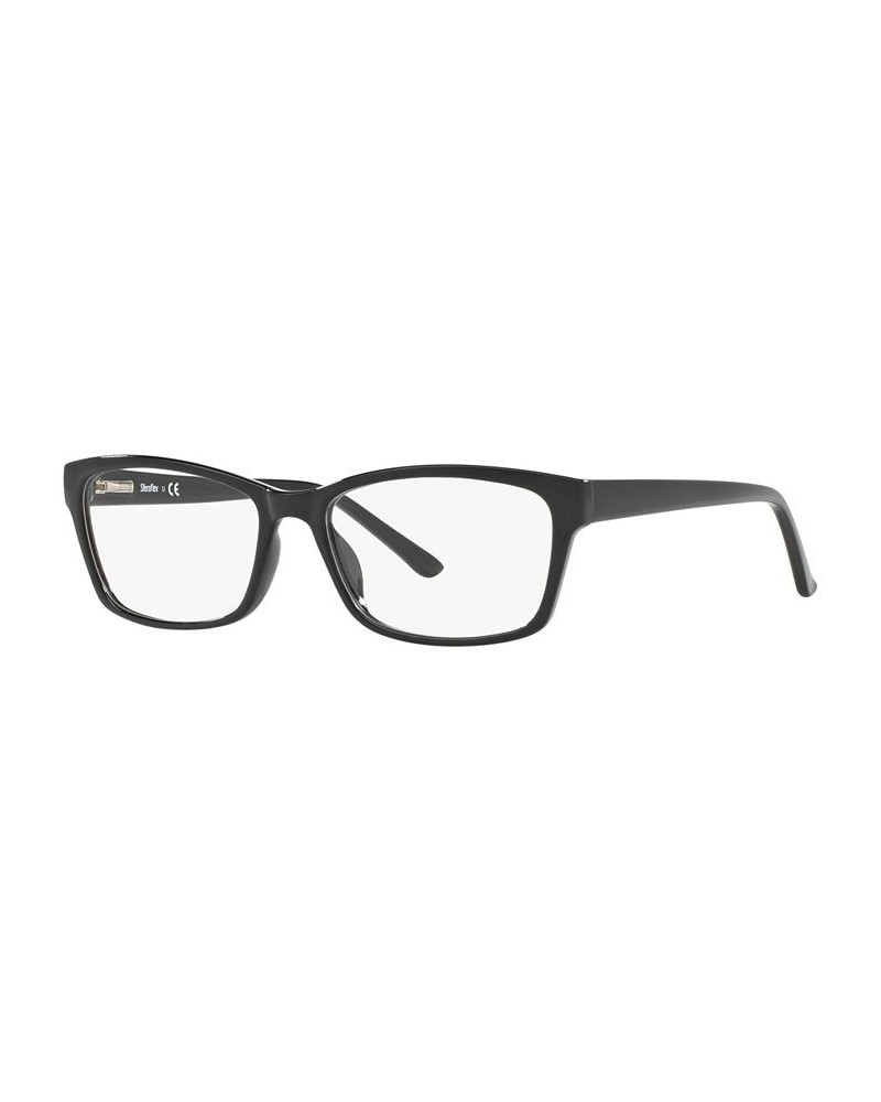 SF1568 Women's Square Eyeglasses Black $8.52 Womens